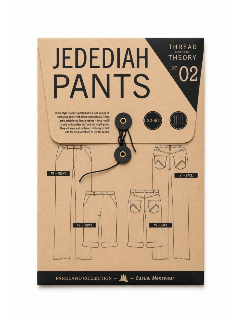 Thread Theory Jedediah Pants Pattern No. 02 Casual Menswear Chino Style Sewing